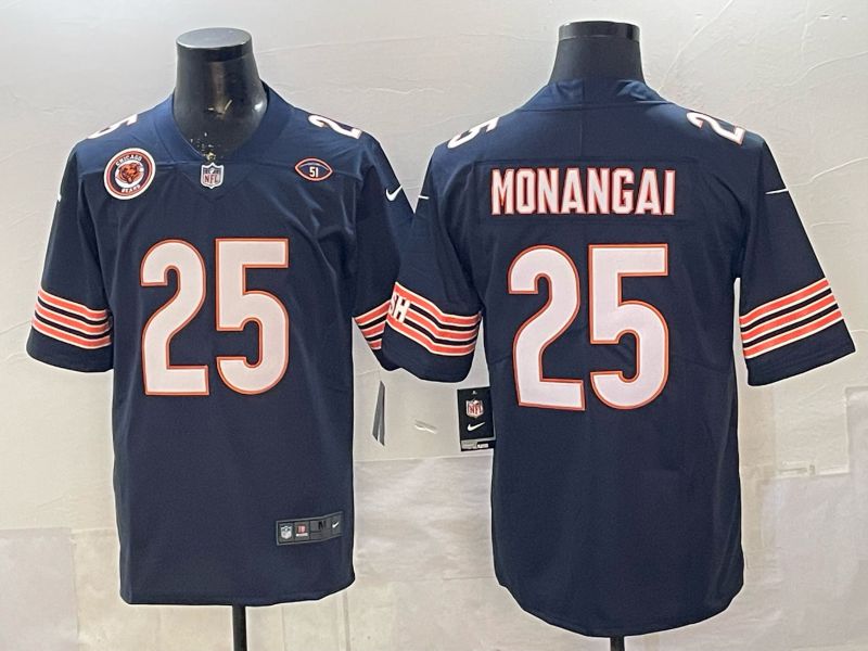 Men 2026 Chicago Bears #25 Monangai Blue Nike Limited NFL Jersey style 06
